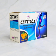 Phlox Cartilox joint supplement box, orange flavor, 10 sachets, for osteoarthritis