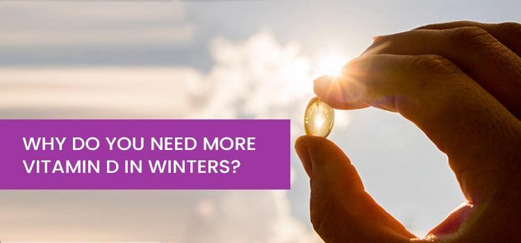 Hand holding vitamin D supplement capsule against winter sunlight, promoting Phlox wellness.
