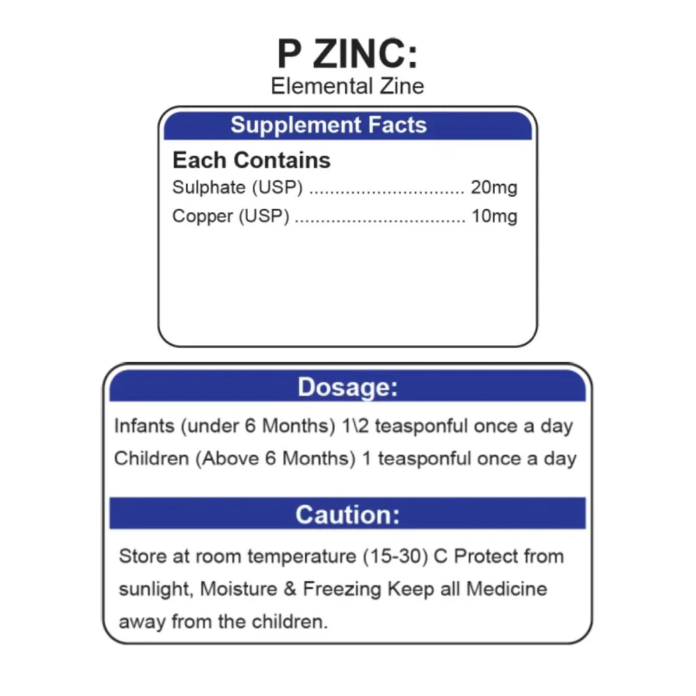 P Zinc Syrup - Phlox Pharma
